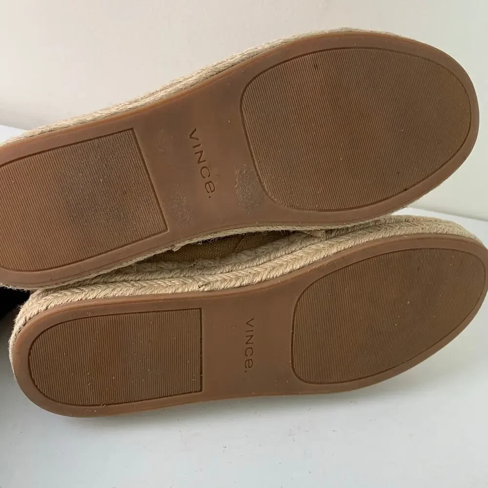 Vince Size 8 Women's Ursa Organic Canvas Espadrille Platform Sneakers Shoes